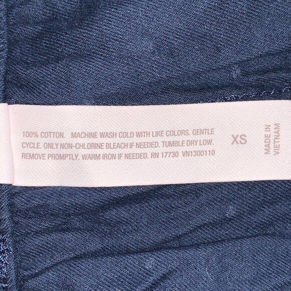 Auden Womens Navy Blue Polka Dot Wide-Leg Sleepwear Pants With Pockets Size XS - Picture 10 of 10